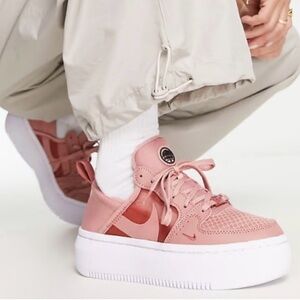 Nike Women's Blush Pink Platform Sneakers